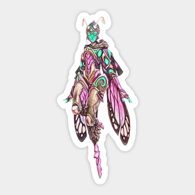 Overwatch Echo Butterfly Skin Sticker by Green_Shirts